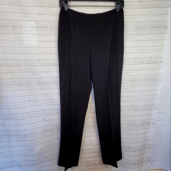 MARGARET M. BLACK STRAIGHT ANKLE PANTS, SZ 4 - Picture 1 of 10